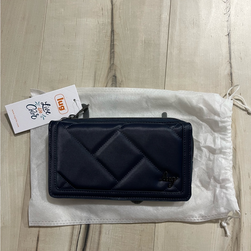 LUG - Surrey Satin Luxe VL RFID Wallet in Indigo